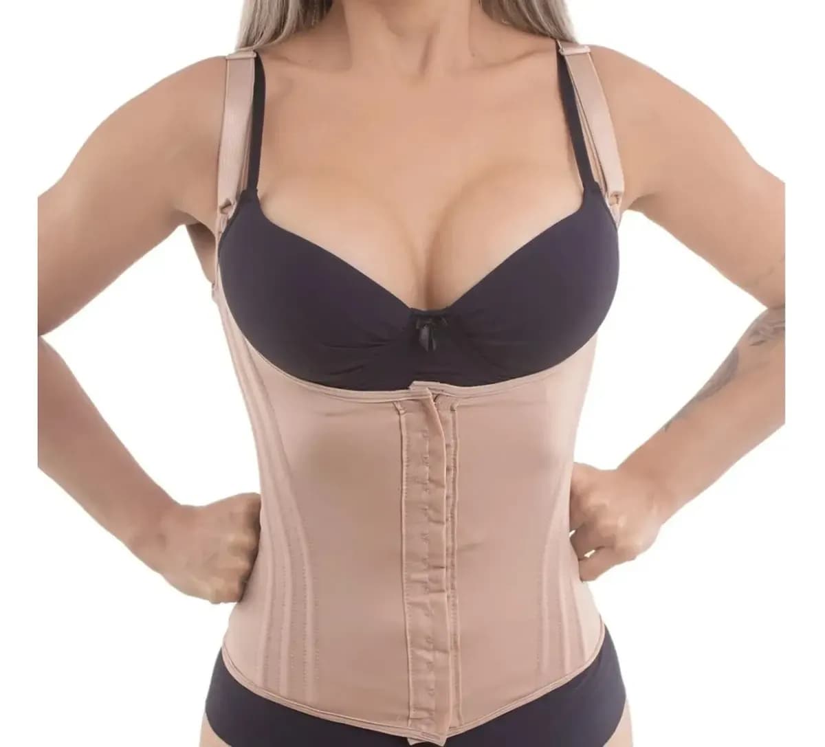 Cinta Modeladora Corpete Corselete 12 Barbatanas